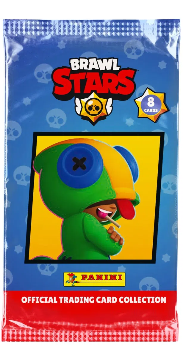 Panini Brawl Stars Trading Cards - Confezione da 18 buste (8 carte) + 1 biglietto edizione limitata