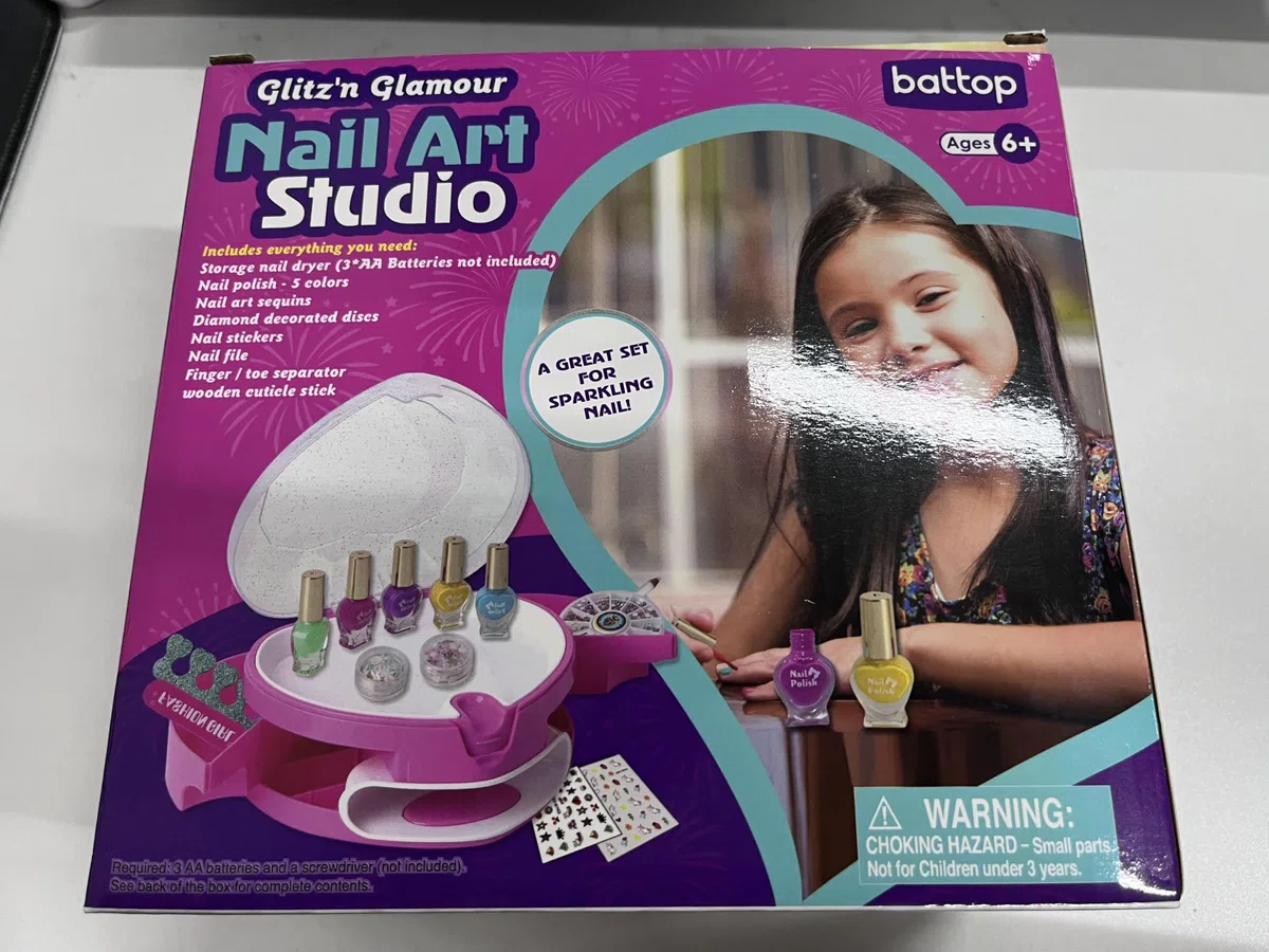 Kit per Nail Art per bambini set di smalti per ragazze giocattoli età 6 7 8 9 10 11 12 bambini unghie set di vernice unghie salone artigianato kit per ragazze compleanno regali di Natale