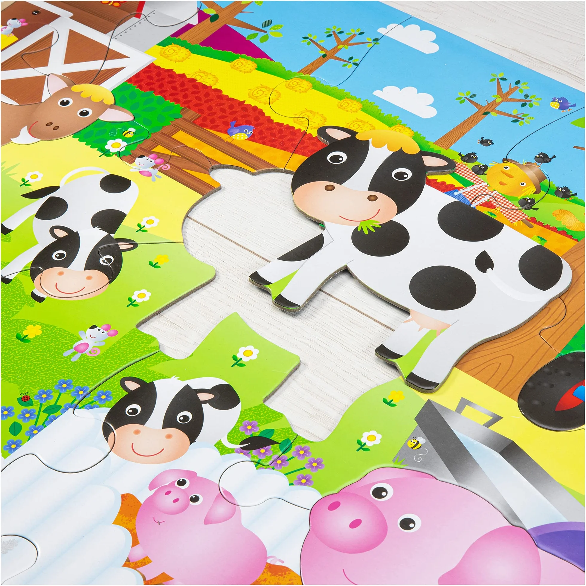 Galt Toys, Giant Floor Puzzle - Farm, Floor Puzzles for Kids, Ages 3 Years Plus