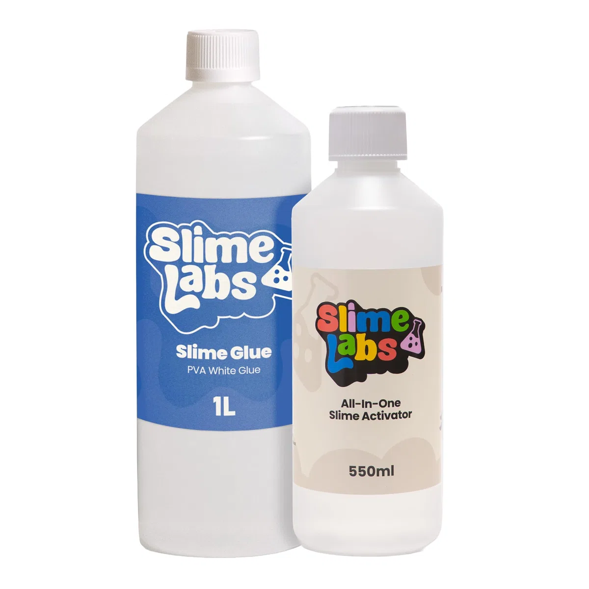 Kit attivatore per slime, colle e slime, soluzione all-in-one atossica, materiale scolastico, progetti artistici e artigianali, PVA e attivatore per slime, prodotto nel Regno Unito (colla per slime da