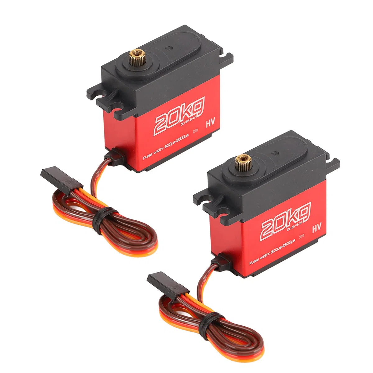 Servo digitale professionale impermeabile da 20 kg con braccio in metallo 25T per auto RC 1/10 1/12