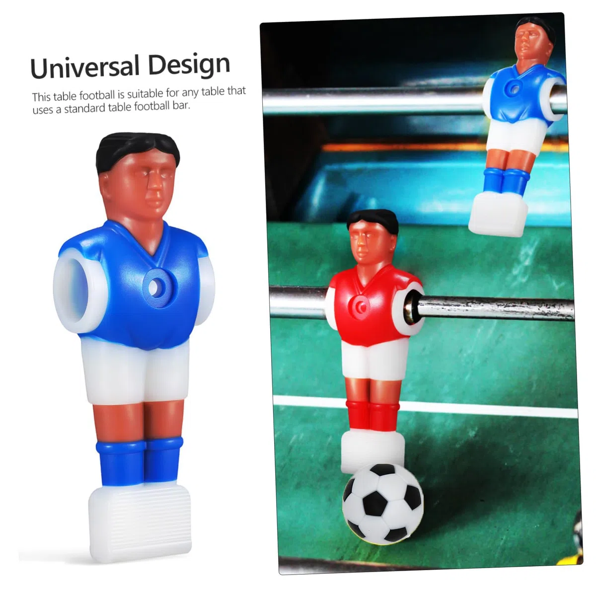 Calcio balilla Man 2 Team Calcio balilla Calcio balilla Figures con Pallone da Calcio per Giochi Da Tavolo Da Tavolo