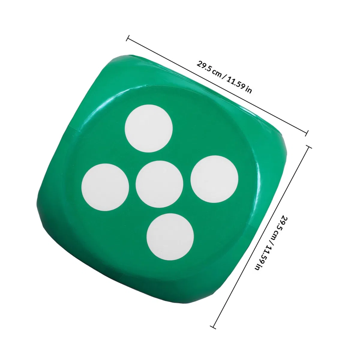 Uonlytech Dado e Feste in Schiuma Verde per Bambini Gigante Angoli Arrotondati e Versatile Leggero Facile Utilizzo per Giochi Educativi