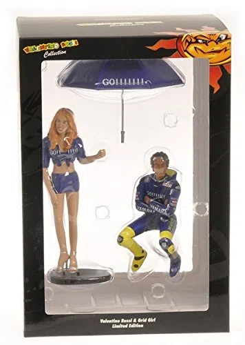 PILOTA VALENTINO ROSSI & RAGAZZA OMBRELLINA WORLD CHAMPION MOTOGP 2004