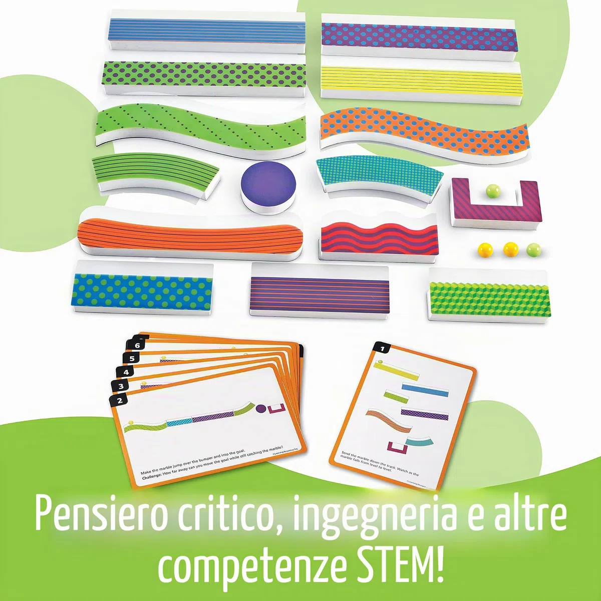 Learning Resources Pista per biglie Magnetica Tumble Trax