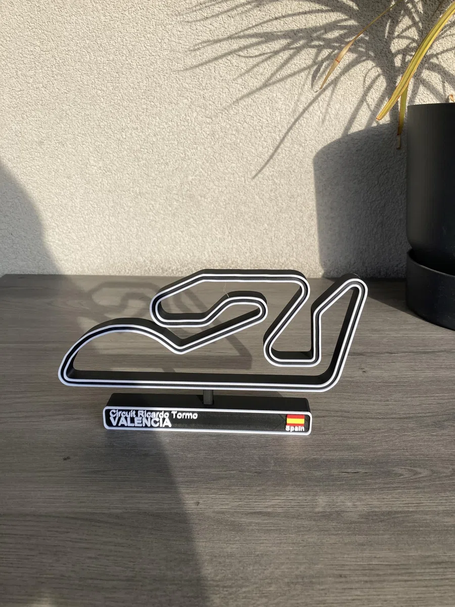 Circuito di Valencia, Modello di Circuito di Corsa 3D, Decorazione Automobile