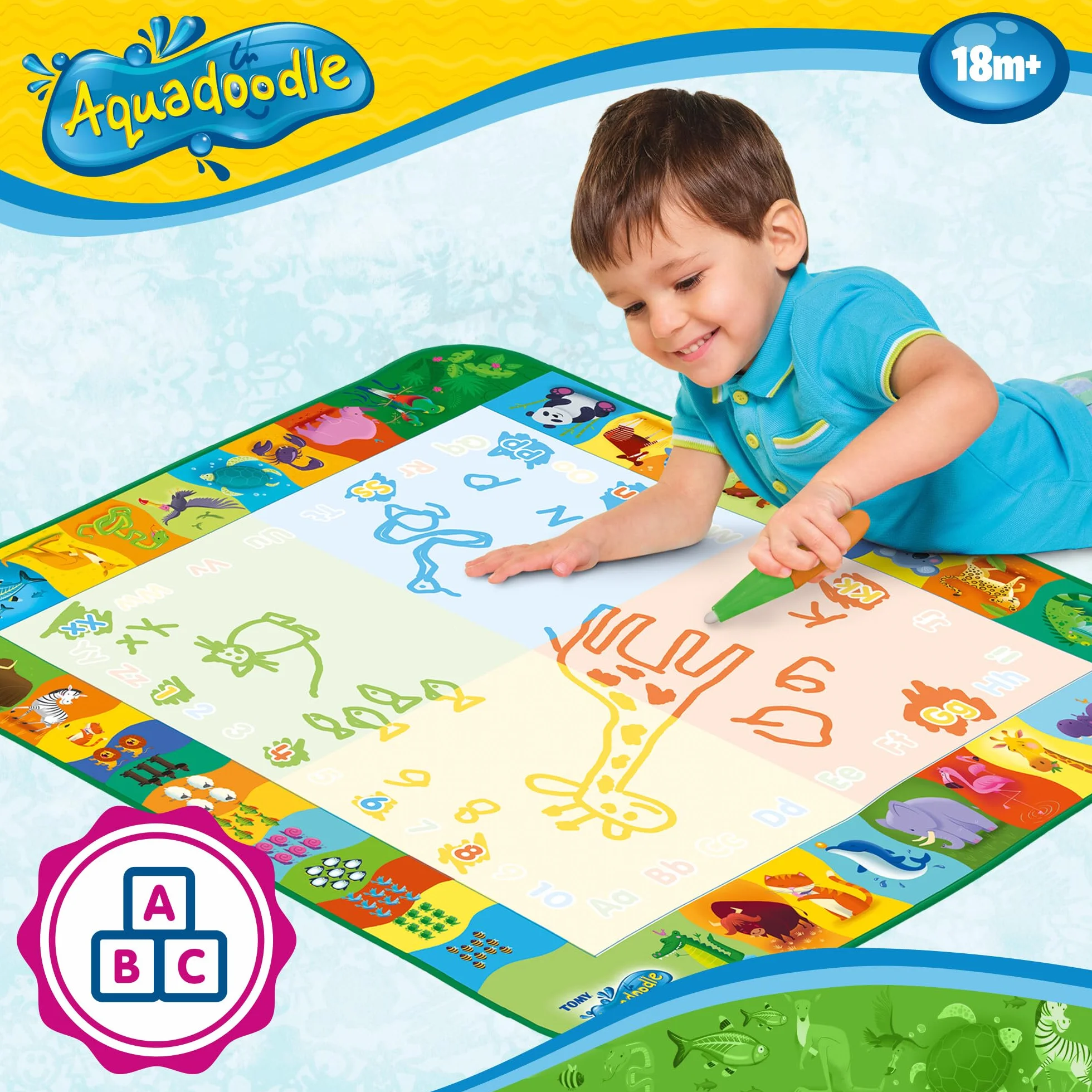 Aquadoodle Classic Large Water Doodle Mat, Official Tomy No Mess Colouring And Drawing Game, Suitable for Toddlers And Children from 18 Months+