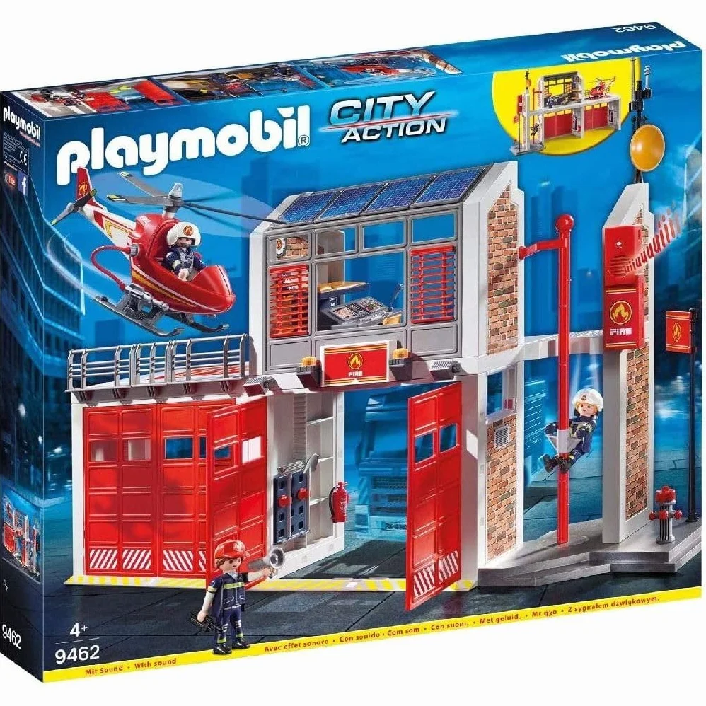 PLAYMOBIL City Action 9462 - Grande Centrale dei Vigili del Fuoco, Dai 5 anni