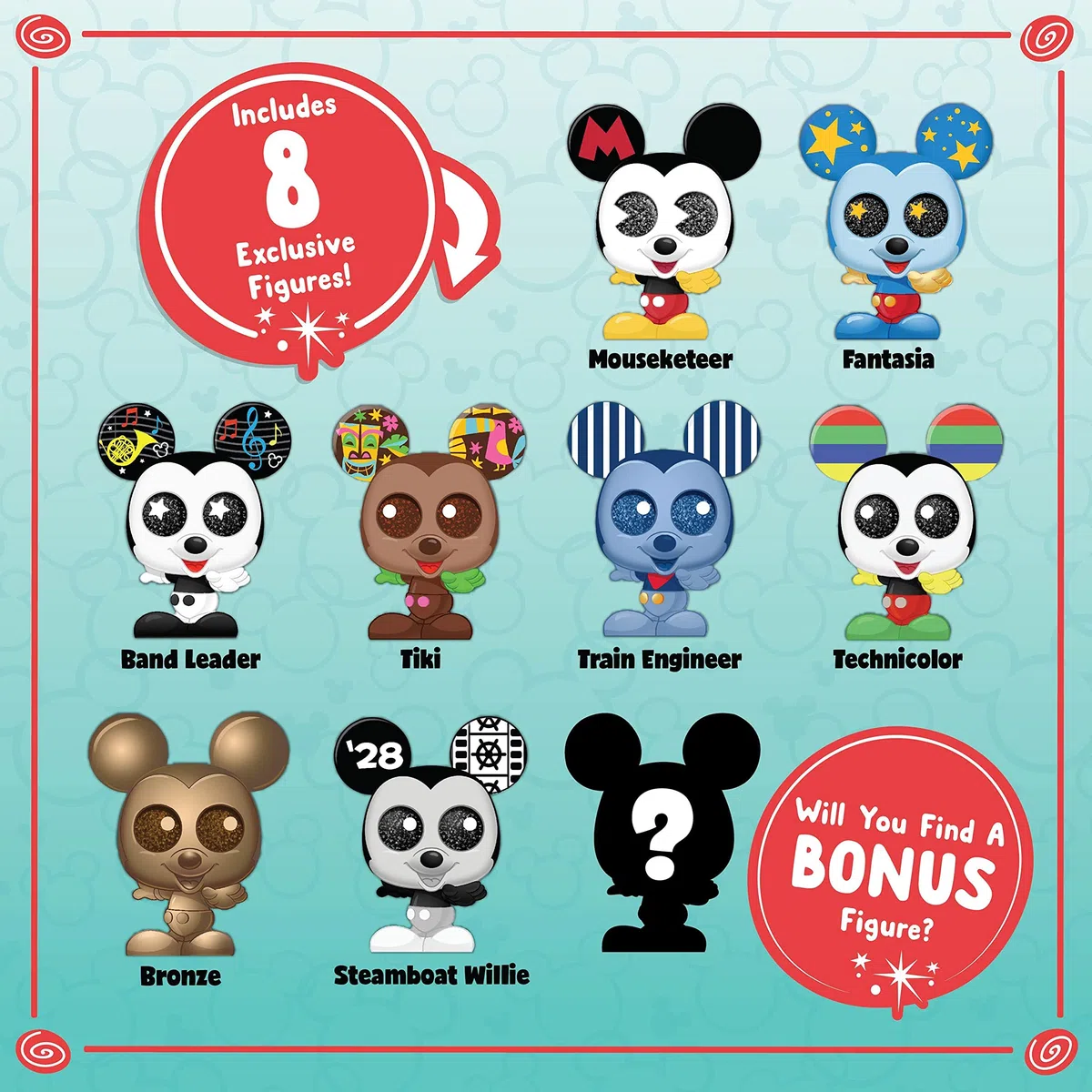 Just Play Disney Doorables Collezione Anni di Orecchie Mickey Mouse Peek