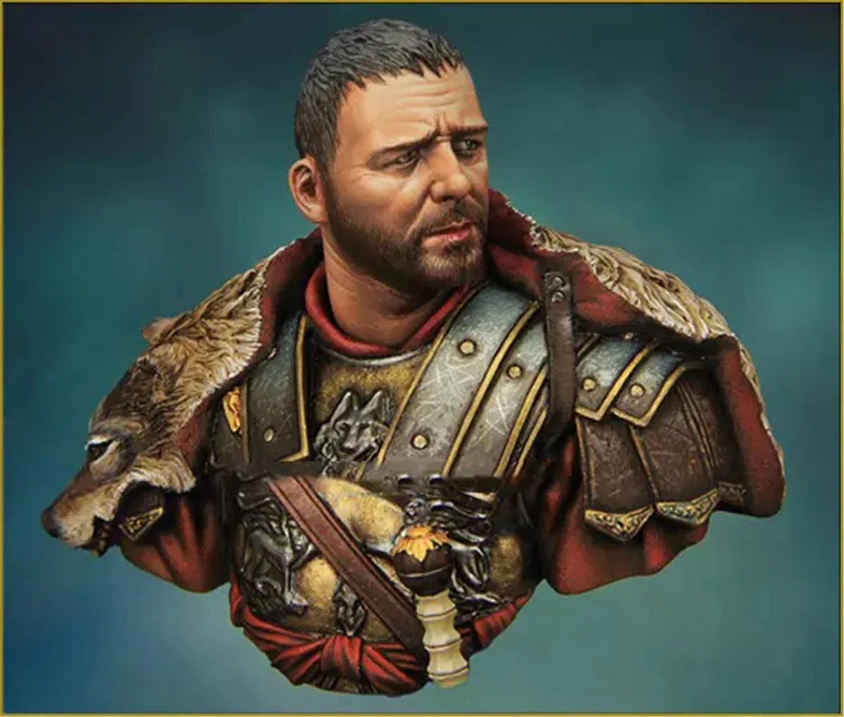 Goodmoel 1/10 Antico Comandante Militare Romano Resina Figura Busto Modello/Soldato Smontato e Non Verniciato Die Cast Kit/Lw-7516
