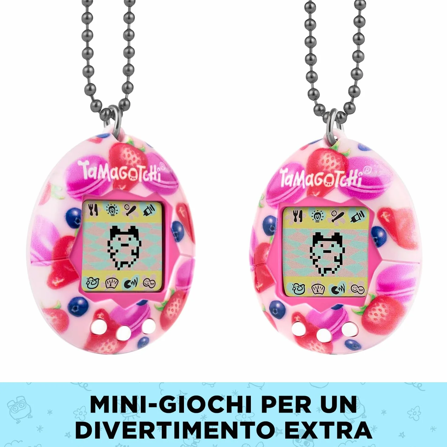 Tamagotchi Original Bandai Berry Delicious Virtual Pet LCD Screen Interactive Game Italian