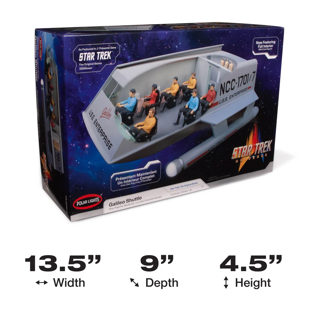 AMT Polar POL995M/12 1/32 Star Trek Galileo Shuttle - Kit per modellini, multicolore