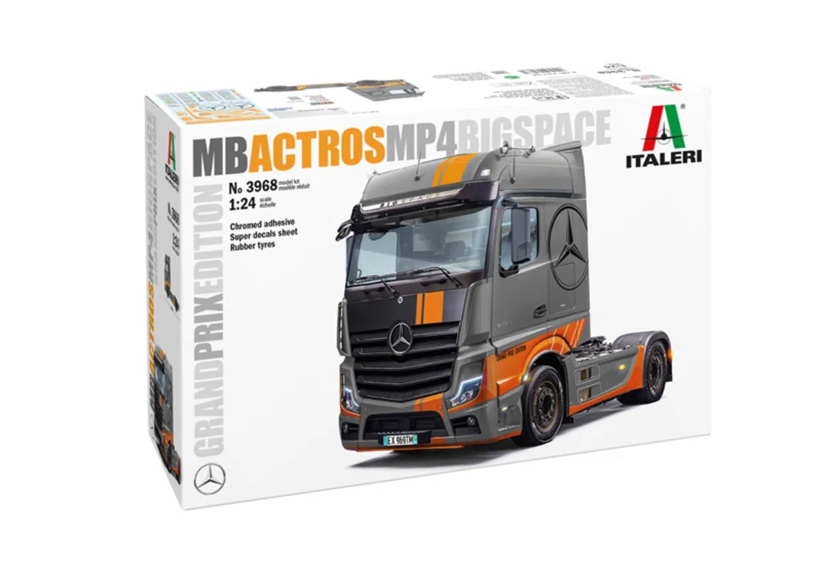 Italeri 3968 1:24 Mercedes-Benz A. MP4 BigSpace GP E. - Kit, modellino in piedi, artigianato, hobby, incollaggio, kit di plastica, fedele al dettaglio, multicolore