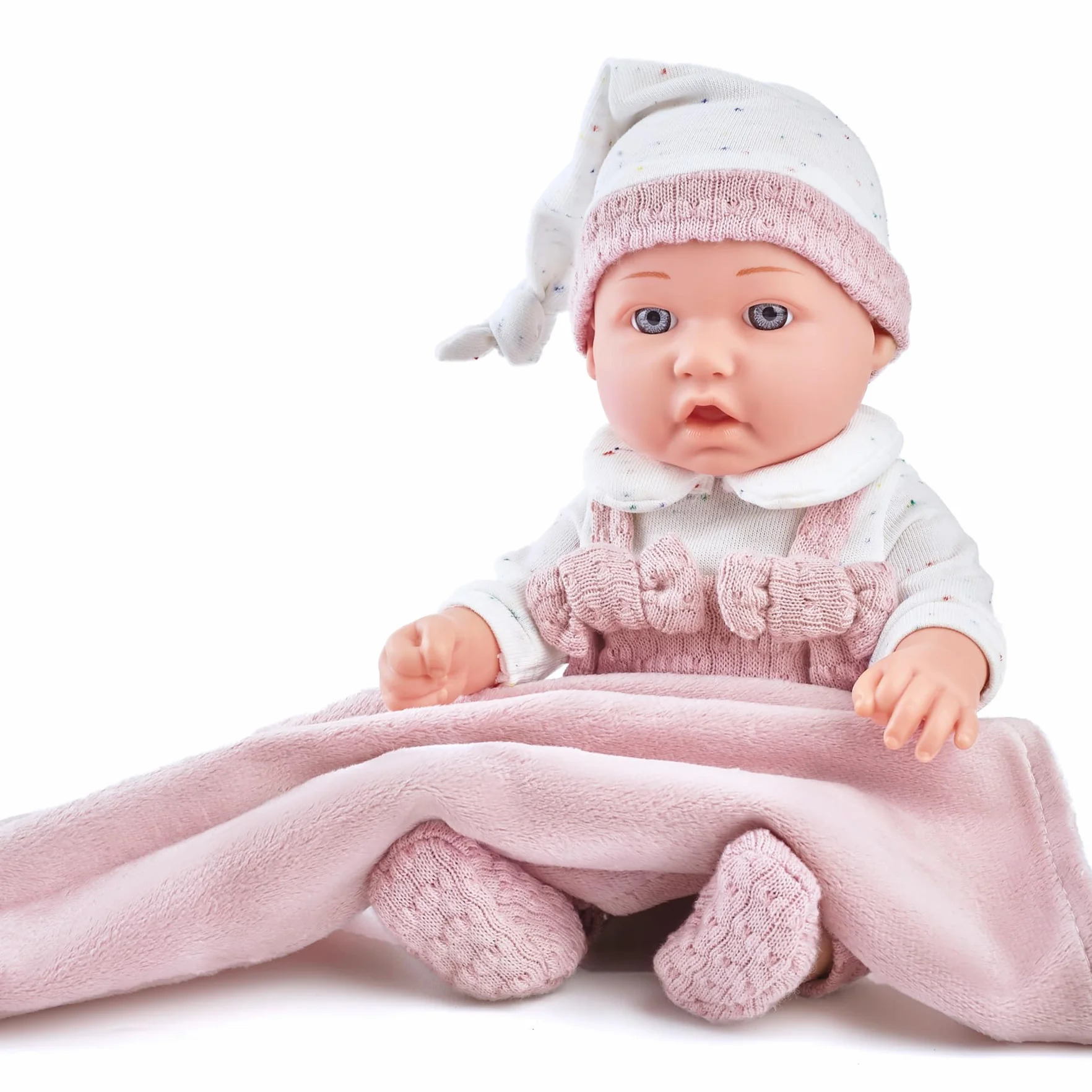Set di Bambole per Ragazze da 30cm: Include Biberon, Ciuccio, Abiti, Coperta Morbida e Accessori Completi per il Gioco di Finzione, Ideale per Bambini dai 3 Anni In Su.
