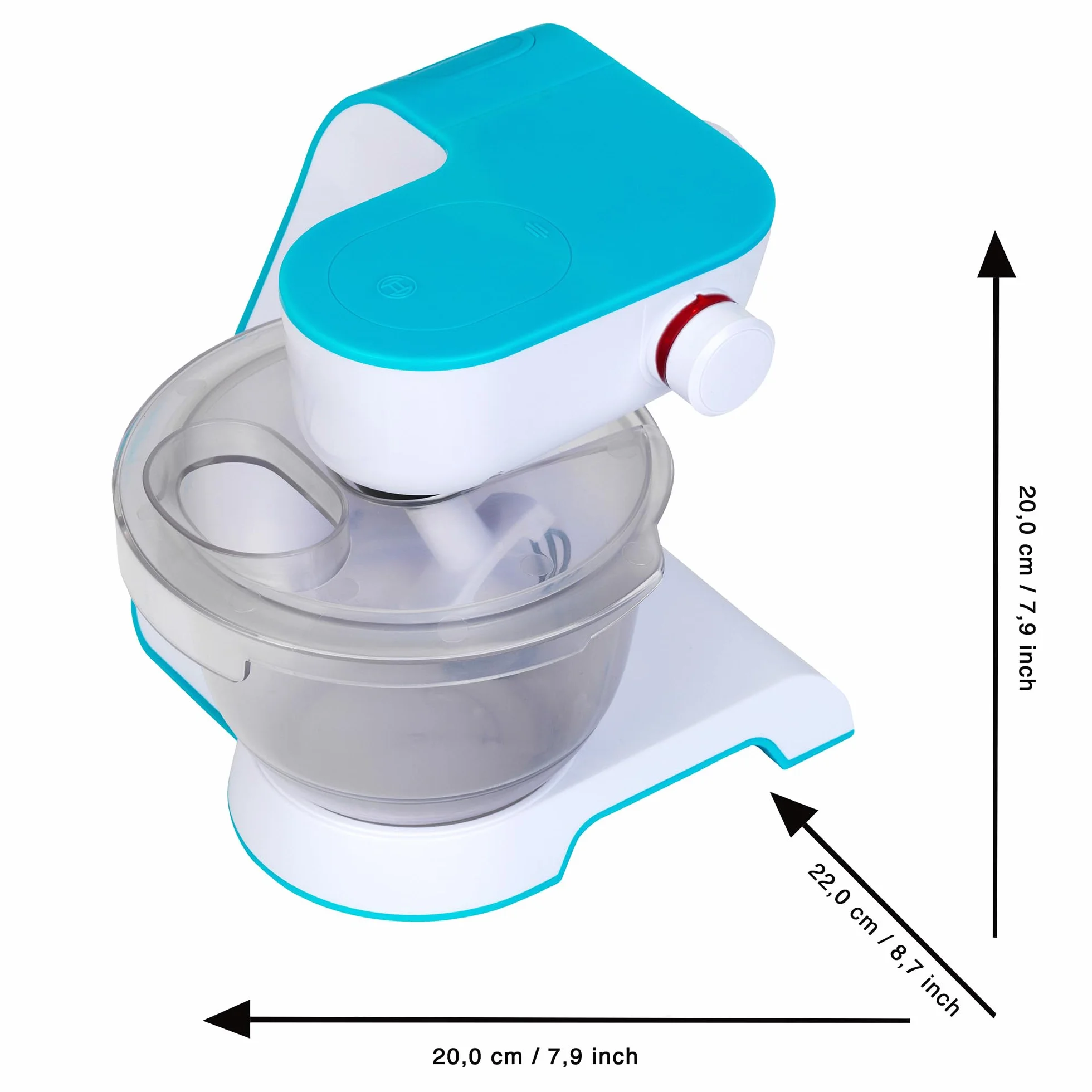 Theo Klein 9521 Macchina da Cucina Bosch | Macchina da Cucina a Batteria con 2 Livelli di velocità | Dimensioni: 20 cm x 22 cm x 20 cm | Giocattolo per Bambini dai 3 Anni in su