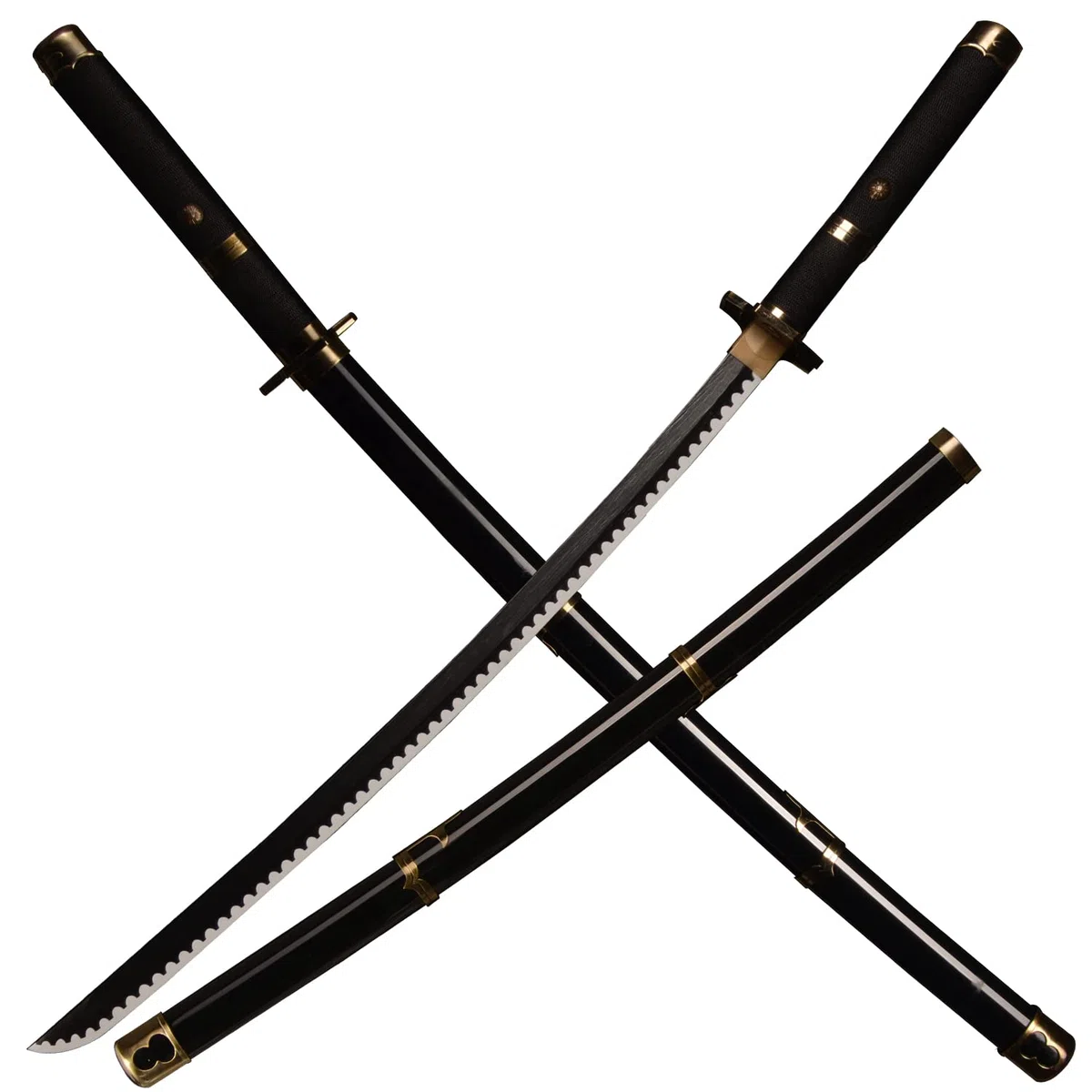 kljhld Spada Cosplay di bambù Anime Spada, Spada Roronoa Zoro Katana Spada Yubashiri Spada Katana 103 cm/40 Pollici