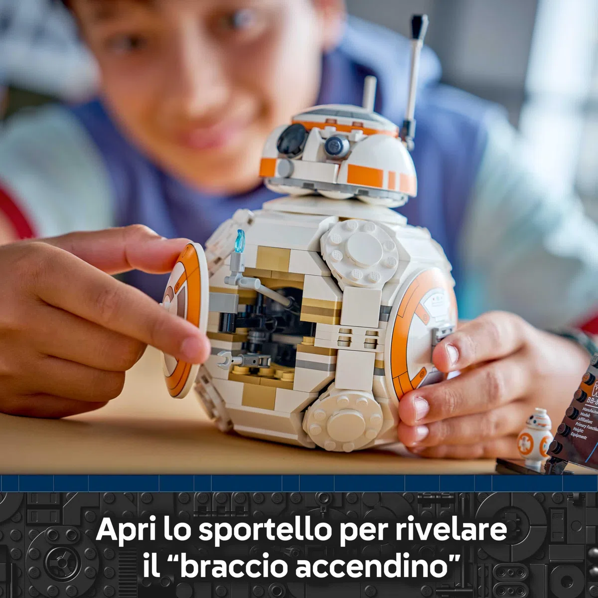 LEGO Star Wars 75452 Droide Astromeccanico BB-8 Kit di Modellismo - Action Figure Giocattolo con Testa Rotante - Decorazione per la Camera da Letto - Regalo per Ragazzi, Ragazze e Fan da 10 Anni in su