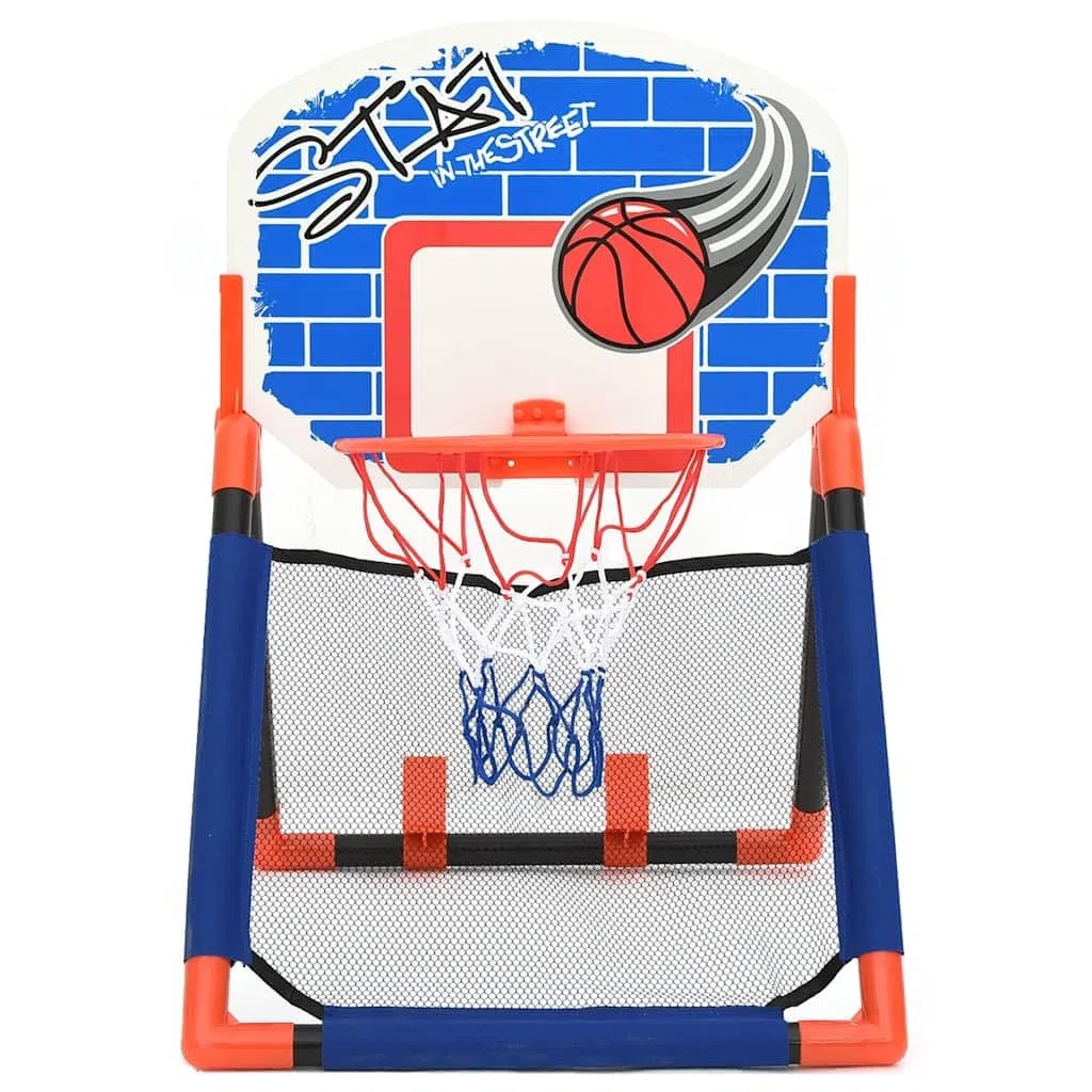 Set da basket multifunzionale per porta e parete per bambini per un allenamento in sala o in giardino