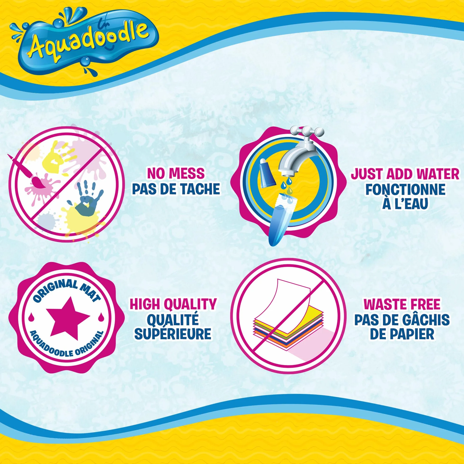 Aquadoodle Classic Large Water Doodle Mat, Official Tomy No Mess Colouring And Drawing Game, Suitable for Toddlers And Children from 18 Months+