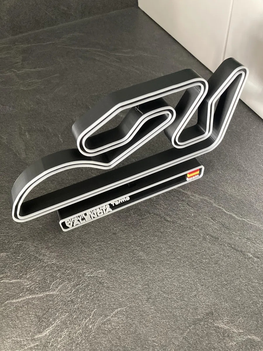 Circuito di Valencia, Modello di Circuito di Corsa 3D, Decorazione Automobile