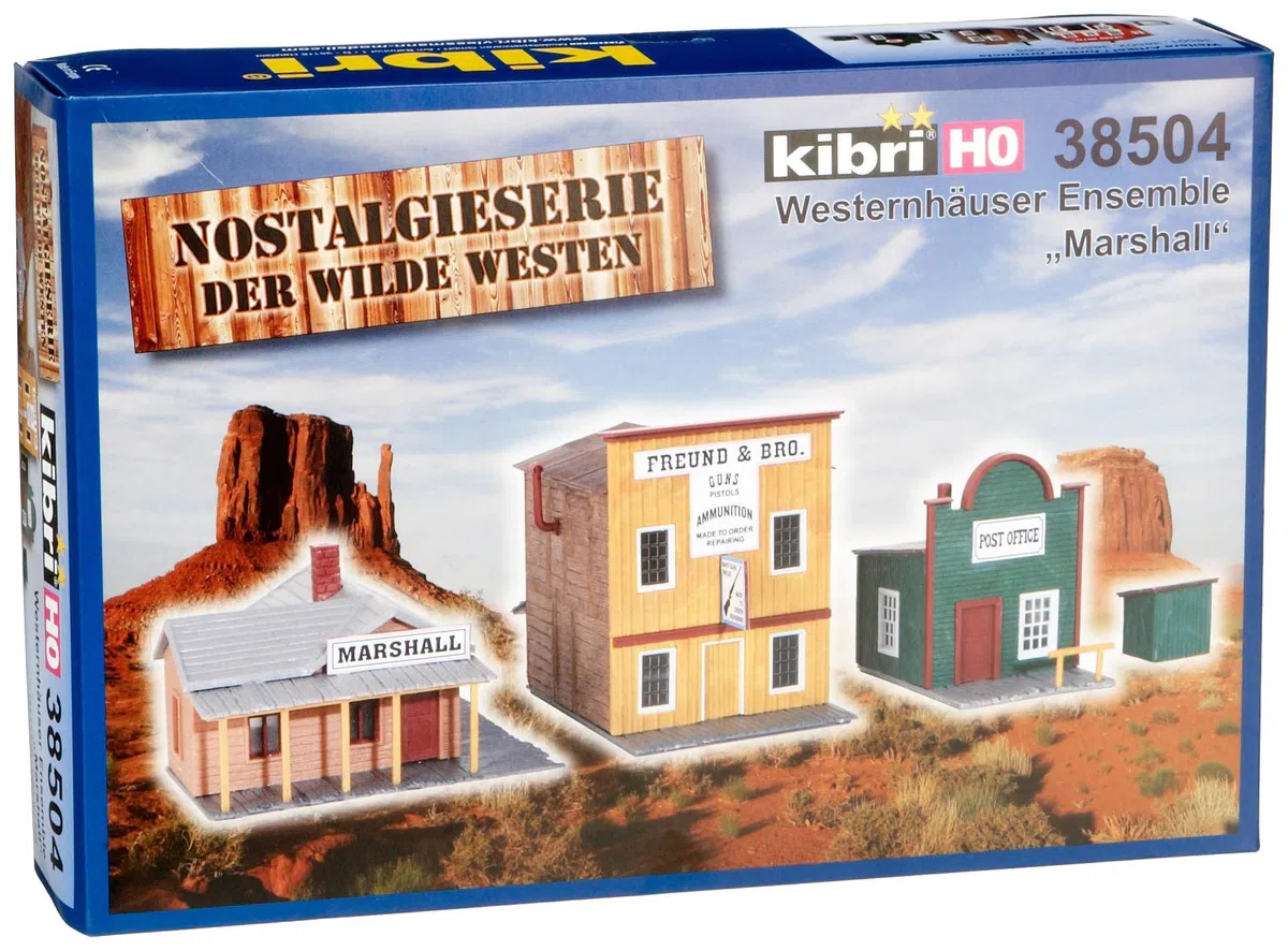 Kibri 38504 - H0 Westernhäuser Ensemble Marshall [Giocattolo]