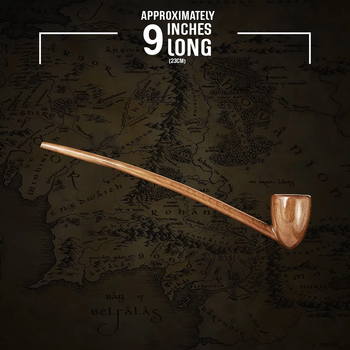 Noble Collection- Gandalf Pipe Il Signore degli Anelli Pipa Funzionale, Colore Marrone, NN1233