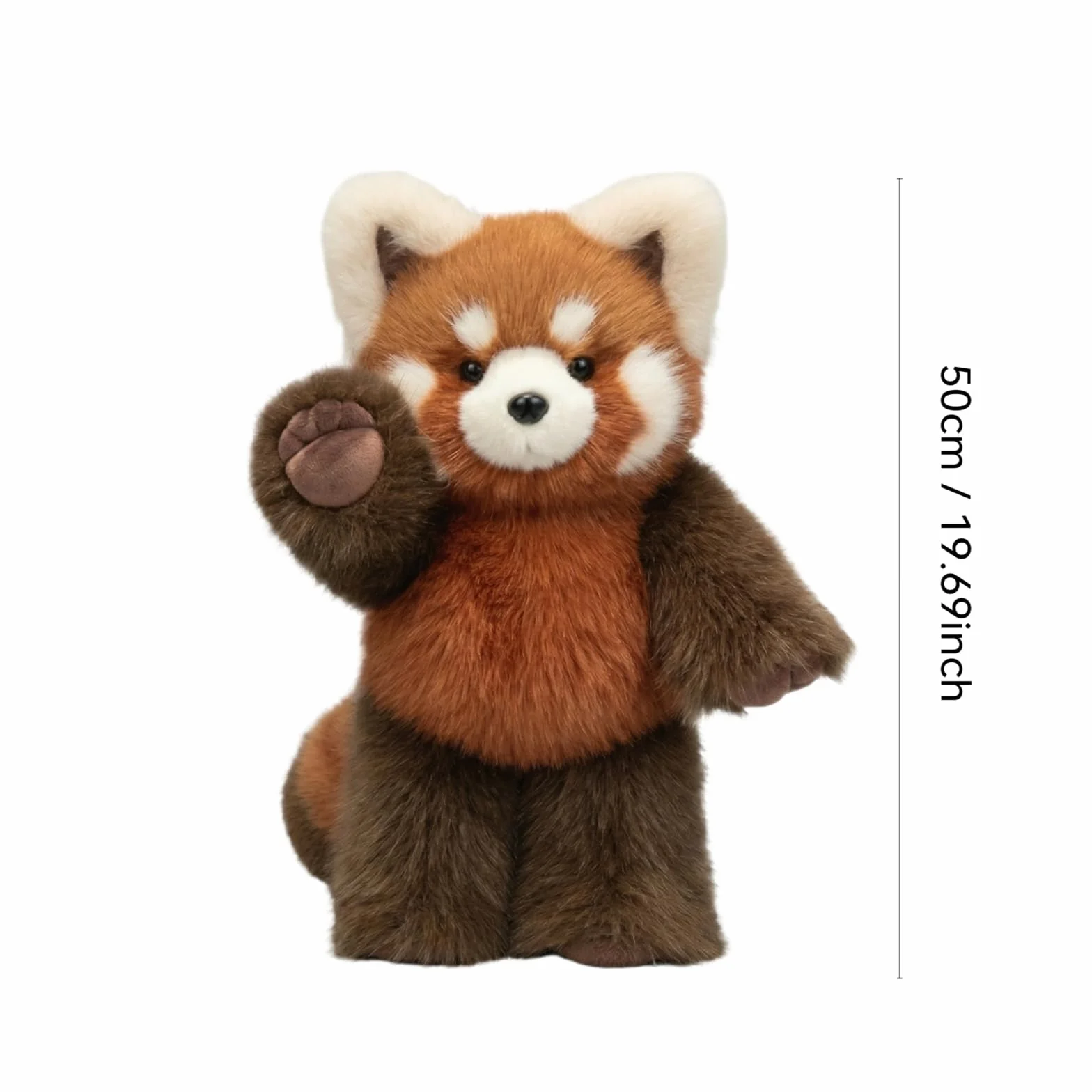 Peluche Panda - Peluche di Animali Rari Morbido - Cuscino da Abbraccio per Dormire, Bambola da Collezione a Forma di Panda in Stile Cartone Animato, Giocattolo per Bambini e Adulti