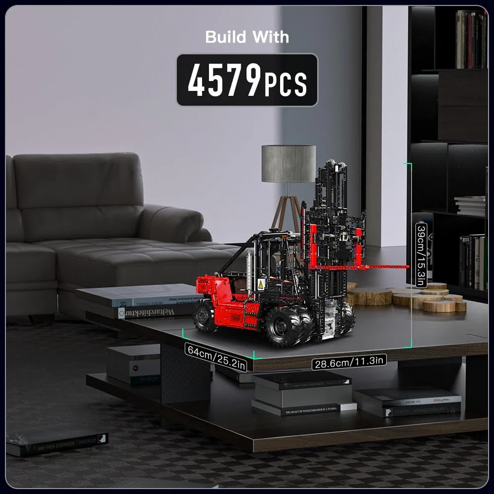 Mould King 17045 Technic Carrello Elevatore Per Carichi Pesanti Telecomandato Giocattolo Per Carrelli Elevatori Con Blocchi Di Costruzione, Adatto Per Adulti Dai 14 Anni In Su (4579 pezzi)