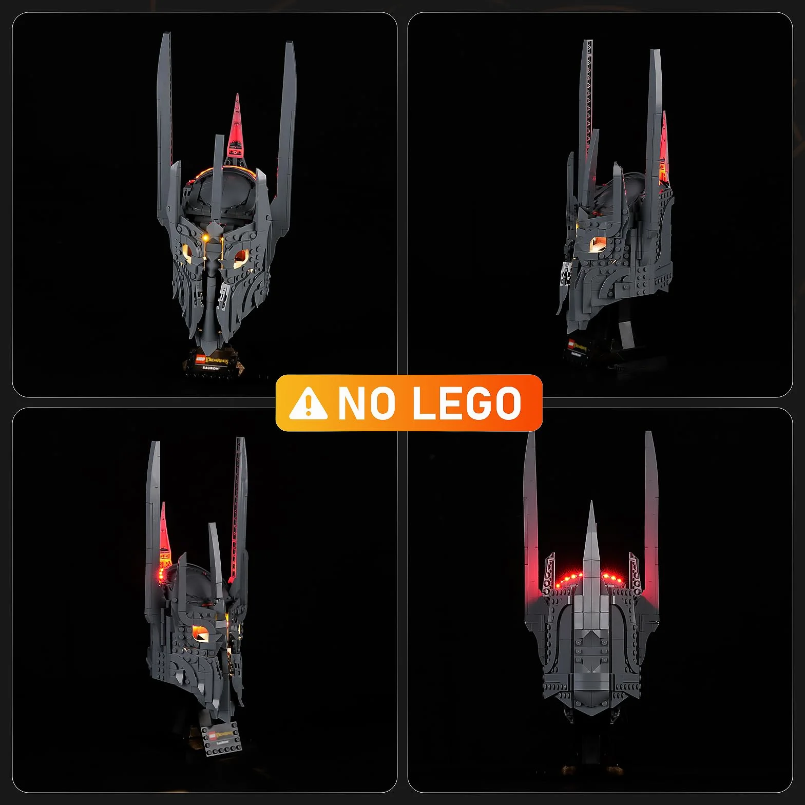 LIGHTAILING Set di Luci per Lego-11373 Elmo di Sauron - Kit d'Éclairage LED Compatible avec les Modèles de Blocs de Construction Lego - Modèle Non Inclus