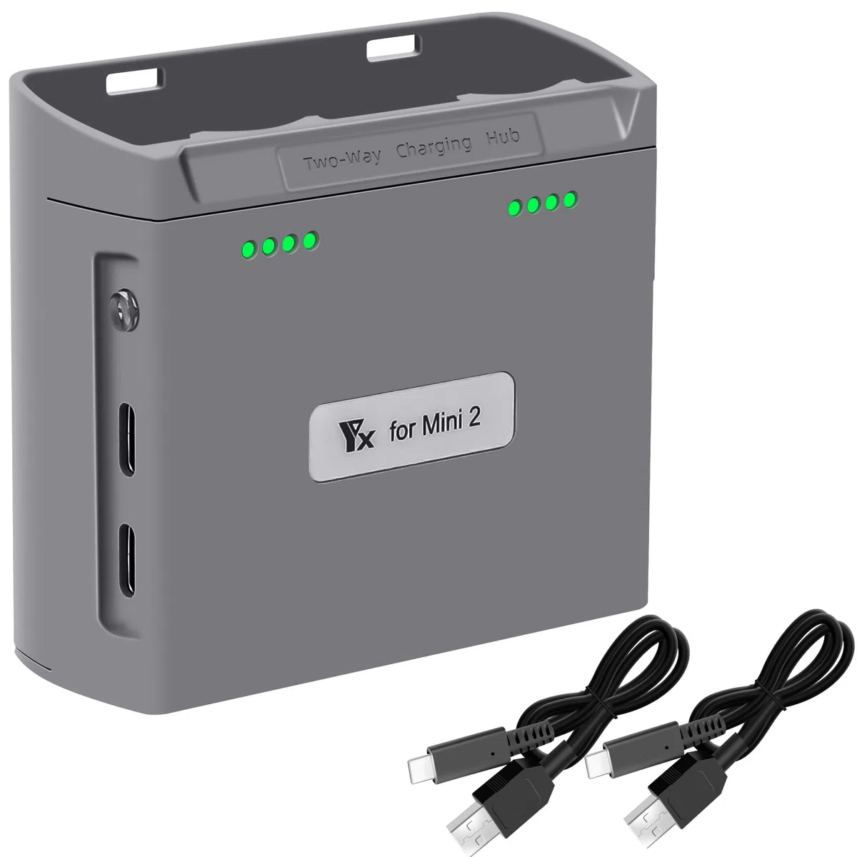 Caricabatterie per DJI Mini 4K/2,Mini SE Drone,Stazione di Ricarica a Due Vie,Ricarica 2 Batterie Sequenza, Caricatore Carica Batteria Accessori