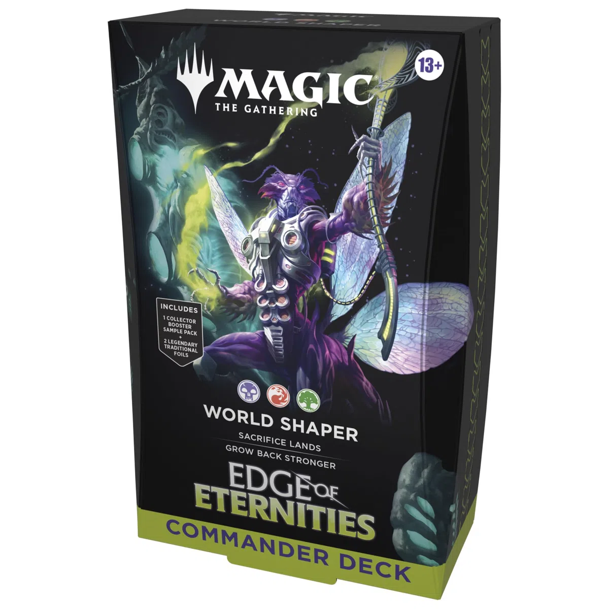 Magic: The Gathering Mazzo Commander di - Ai Confini dell'Eternità - Plasmatore del Mondo (mazzo da 100 carte, Collector Booster Sample Pack da 2 carte + accessori) (Versione Inglese)