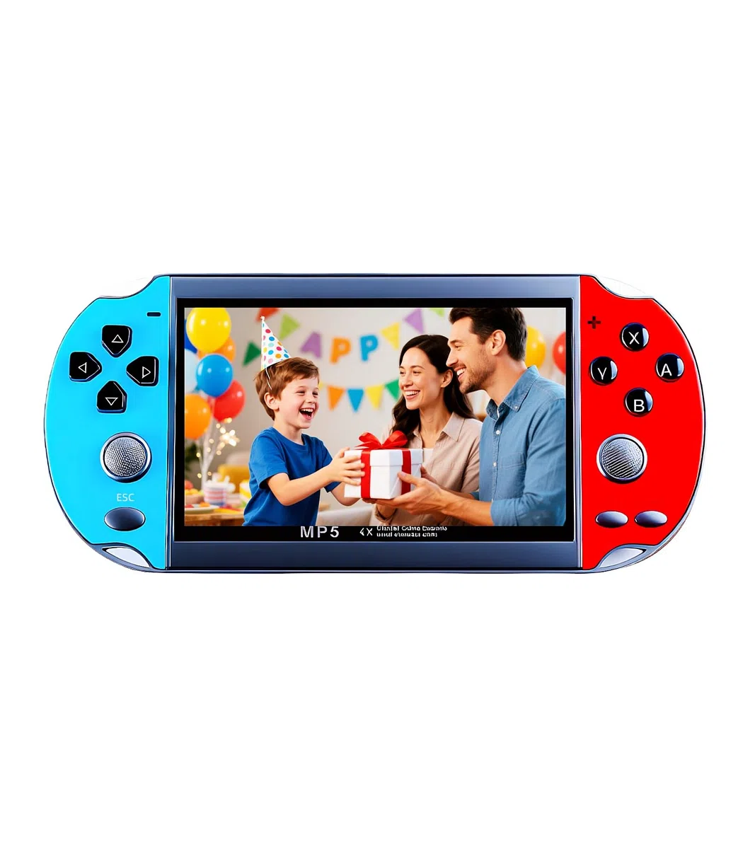 CZT Console retrò da 4,3 pollici, console da gioco portatile con 3000 giochi integrati, che supporta giochi MP3/MP4, console portatile per bambini, simulatore di arcade e regali per bambini (blu)