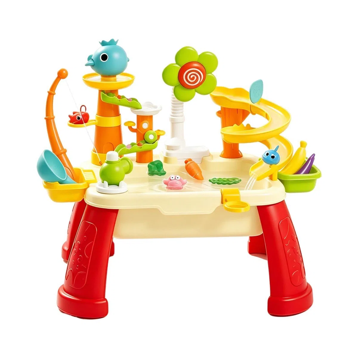 Generico Tavolo da Gioco Acquatico: Pompa di circolazione elettrica, Fontana con Spruzzi d'Acqua a 4 Gambe Rimovibili; Piattaforma attività automatizzata Aqua Basin; Vassoio cinetico in sigill