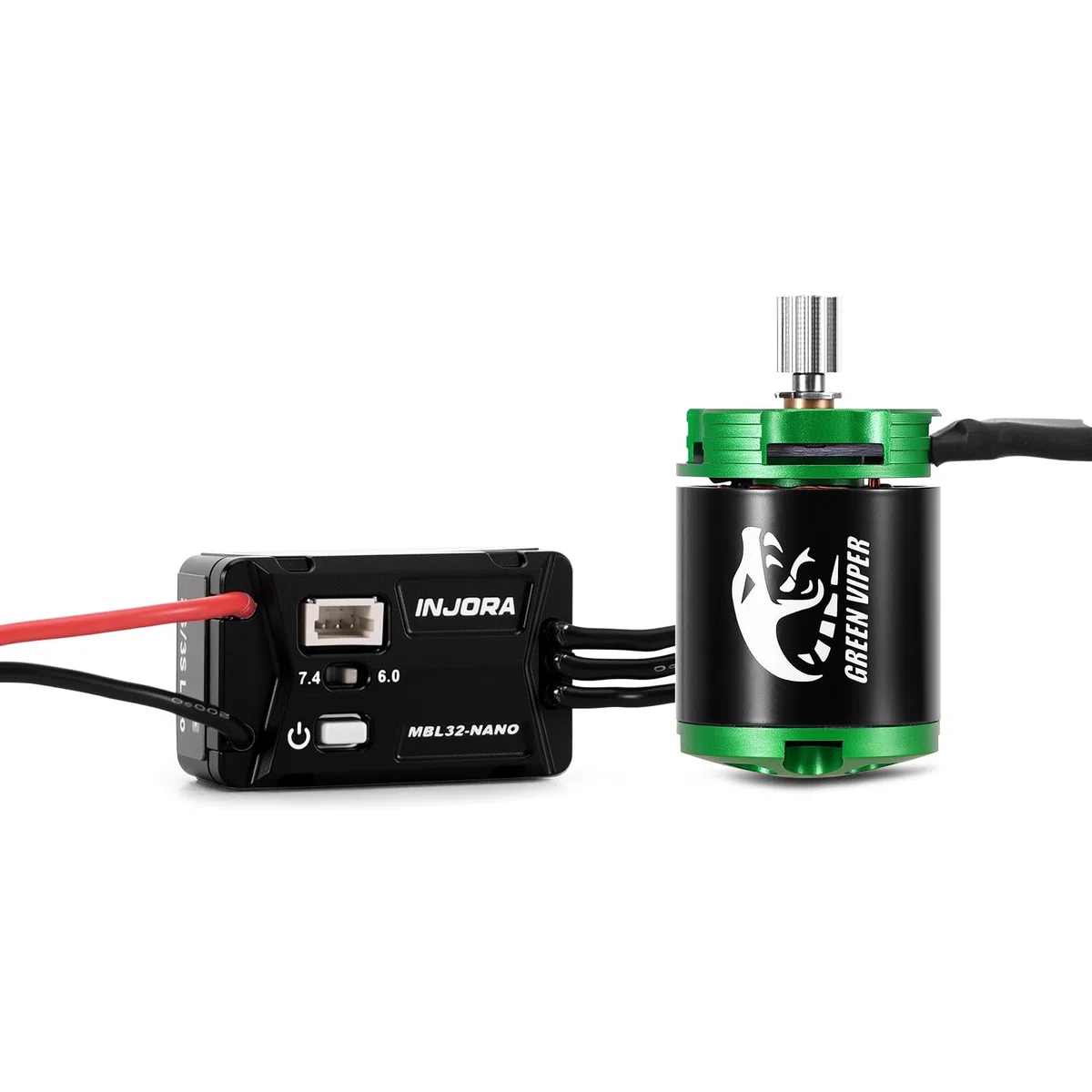 INJORA 4300KV MBL32-NANO ESC Brushless & Motore 1621 Green Viper per Axial SCX30 1/30