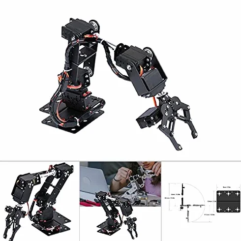 Kit Braccio Robotico Braccio Robotico 6Dof Robot Braccio Meccanico Morsetto Kit Artiglio Manipolatore Dof Parti di Robot Industriale