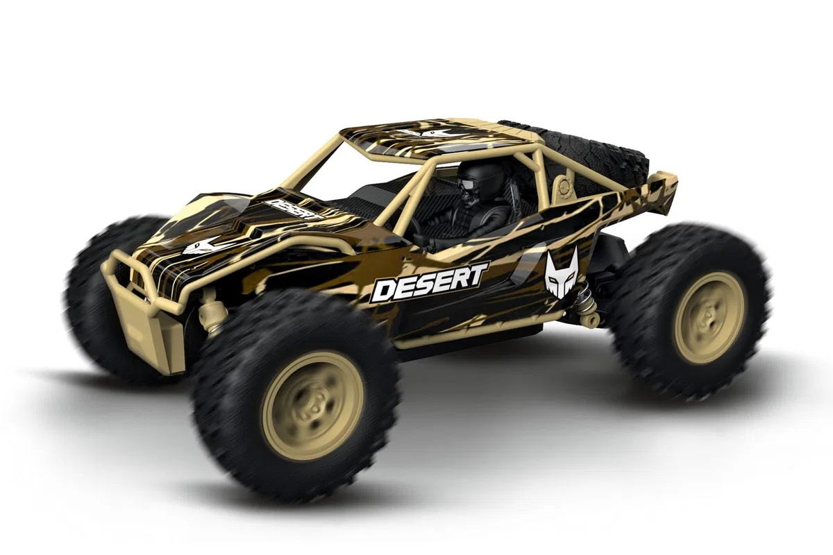 Carrera - 370240002 - Buggy RC Macchina Telecomandata 4x4-2,4GHz Desert Racer 370240002 Auto Radiocomandata Alta Velocità Fino a 12km/hr - Macchina Telecomandata per Bambini 6-18 Anni e Adulti