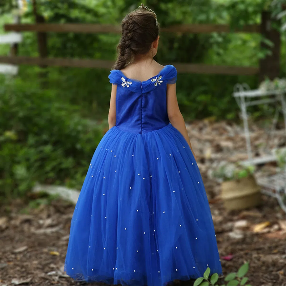 Ragazza Principessa Costume Manicotto a Sbuffo Festa Vestito Costume da per Bambina Halloween Cosplay Carnevale Festa Compleanno Abiti