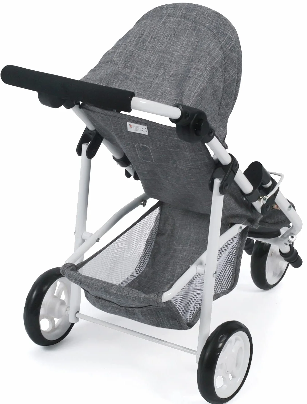 Bayer Chic 2000 - Passeggino per bambole, Lola, jogging, jogger, passeggino per bambole, passeggino per bambole, jeans grigio, 70 x 33 x 62 cm