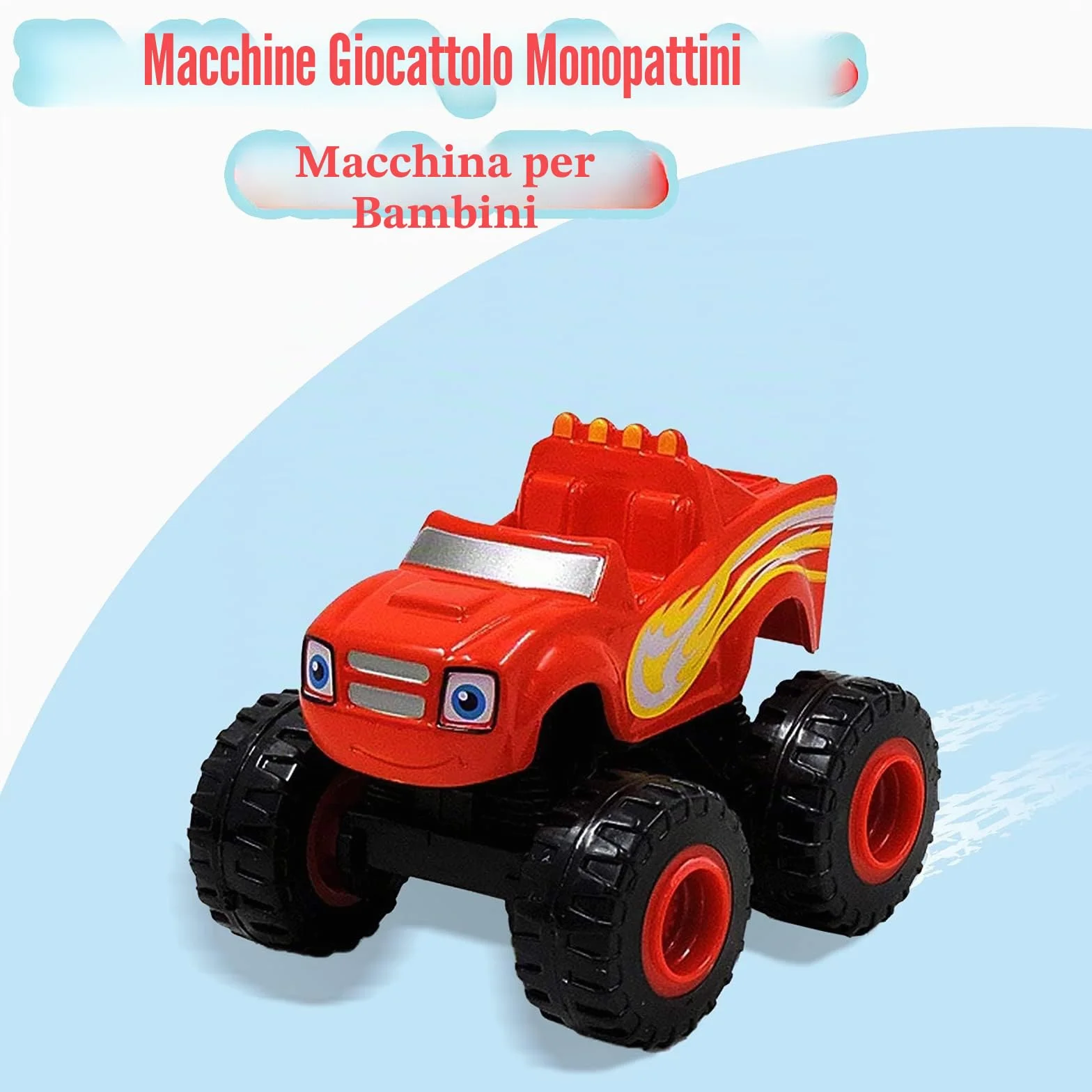 The Monster Machines - Veicoli Camion Giocattoli Regali - Scooter Auto per Bambini (6 pcs)