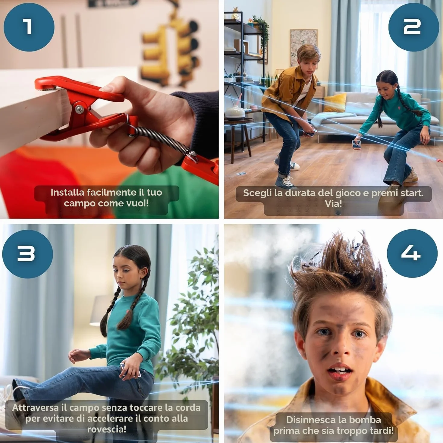 Chrono Mission Game - The Ultimate Adventure Spy Game for Kids - Diventa un vero agente segreto, attraversa i laser e completa una missione spia - Gioca con gli amici o da solo - Set spia per bambini