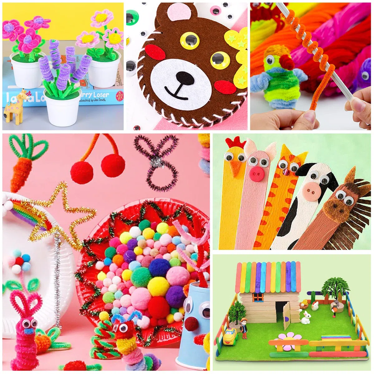 YUTUY Lavoretti Creativi per Bambini,3000+ Pezzi DIY Art Craft Set,Giochi Creativi Kids Mestiere Fai da Te Decorazioni Giocattoli,Giochi Creativi Bambina 3+Anni