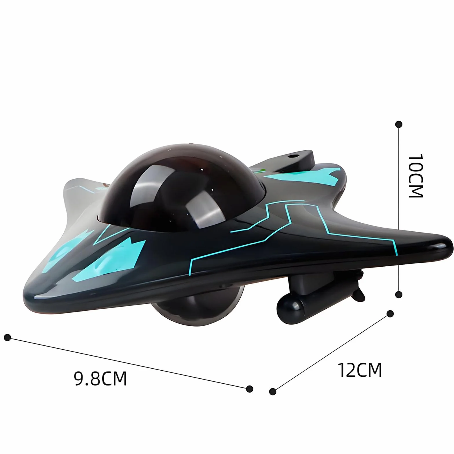Drone subacqueo, connettività wireless, controllo app intelligente, trasmissione immagine in tempo reale Full HD 1080p, dotato di fari LED, per esplorazione subacquea e giocattoli per adulti