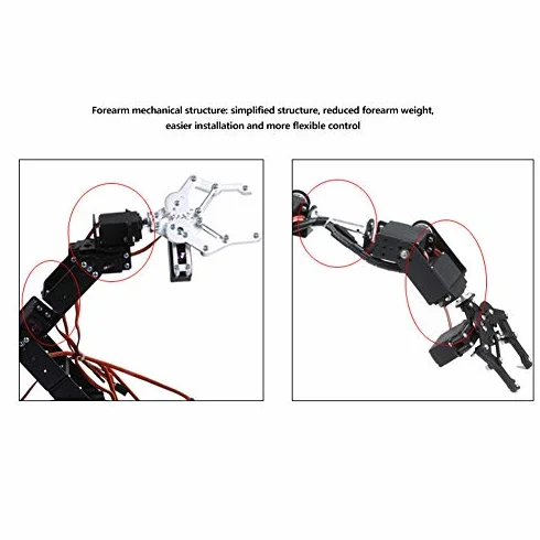 Kit Braccio Robotico Braccio Robotico 6Dof Robot Braccio Meccanico Morsetto Kit Artiglio Manipolatore Dof Parti di Robot Industriale
