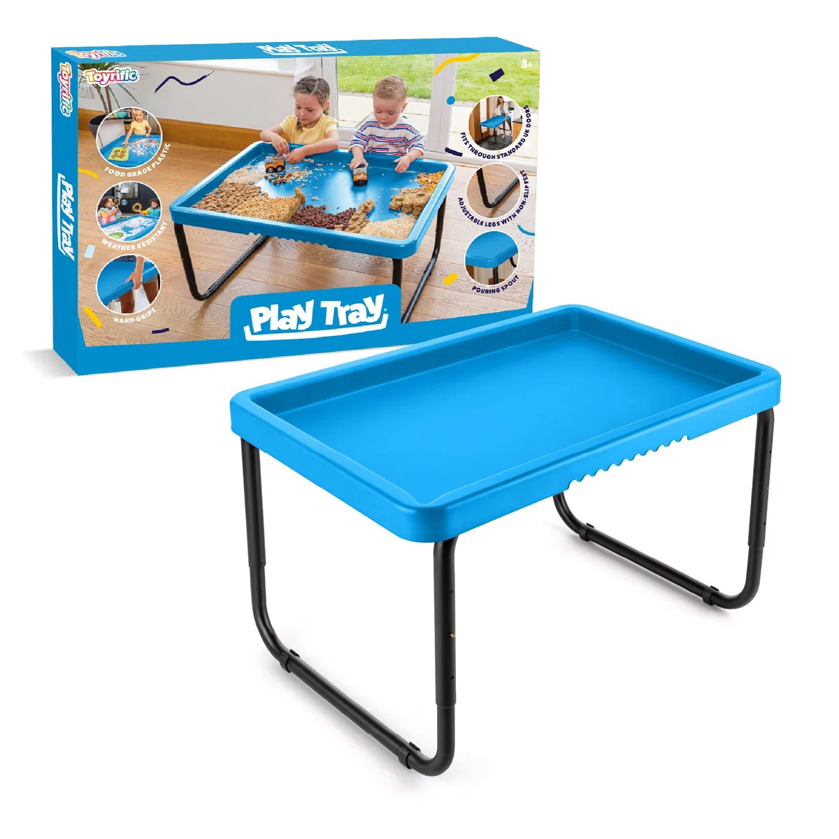 Play Tray Tavolo da gioco per bambini, sensoriale, per bambini, con acqua e sabbia, per interni ed esterni