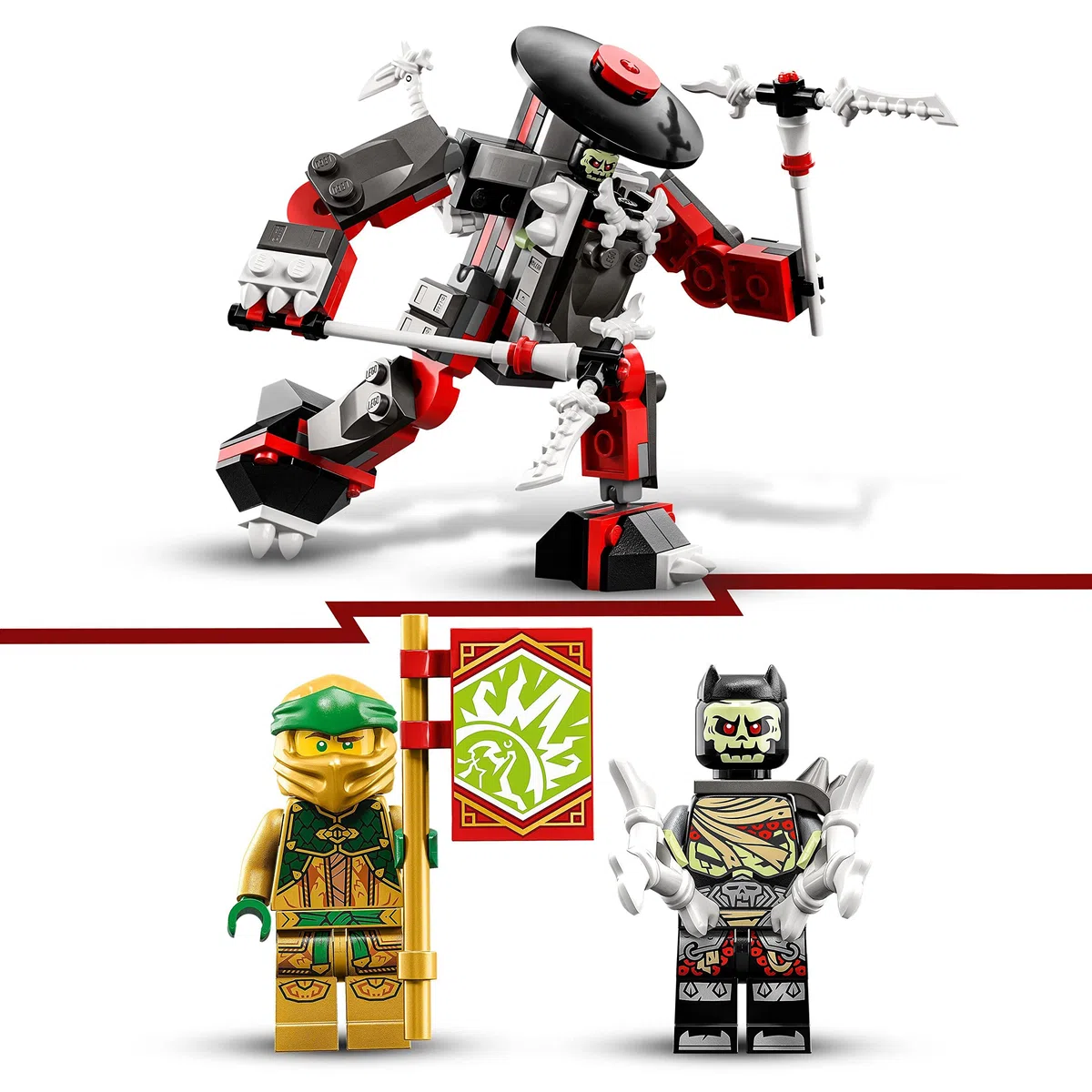 LEGO NINJAGO Mech da Battaglia di Lloyd - EVOLUTION, Set con 2 Action Figure e Potenziamenti, Giochi per Bambini dai 6 Anni in su con Minifigure 71781