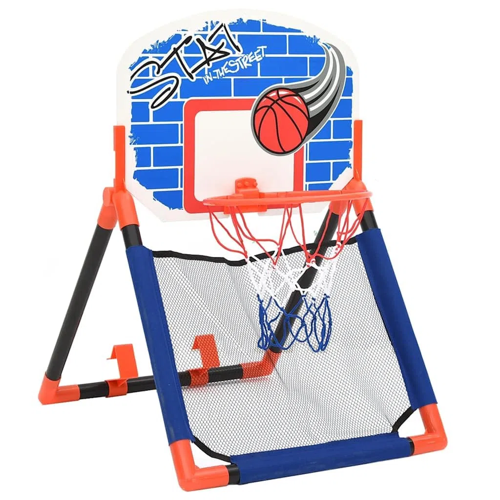 Set da basket multifunzionale per porta e parete per bambini per un allenamento in sala o in giardino