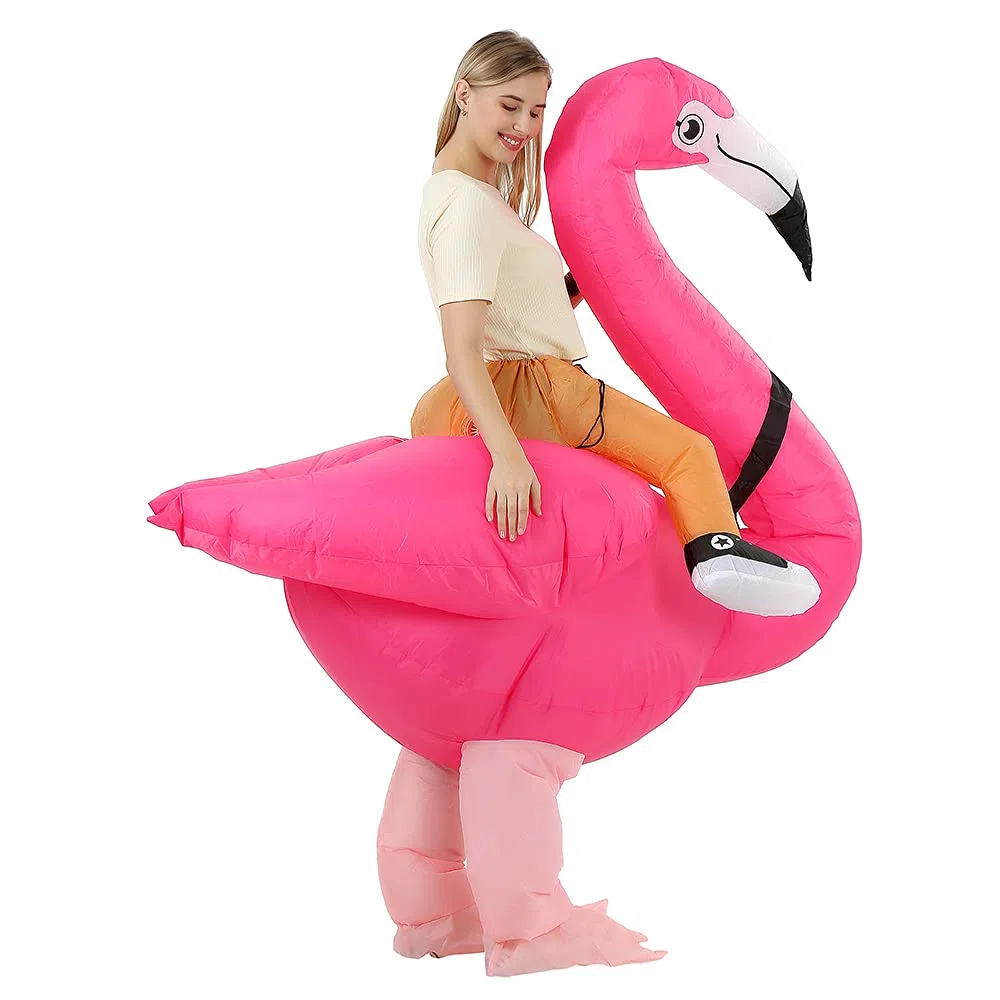 JASHKE Costume Fenicottero Costume Gonfiabile Costume Carnevale Gonfiabili Adulti