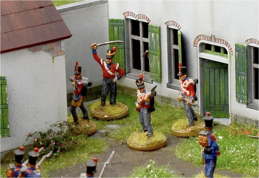 Italeri 6197 Waterloo 1815 - La Haye Sainte, scala 1:72, plastic model kit, modello in plastica da montare, modellismo, battle set, diorama, Multicolore