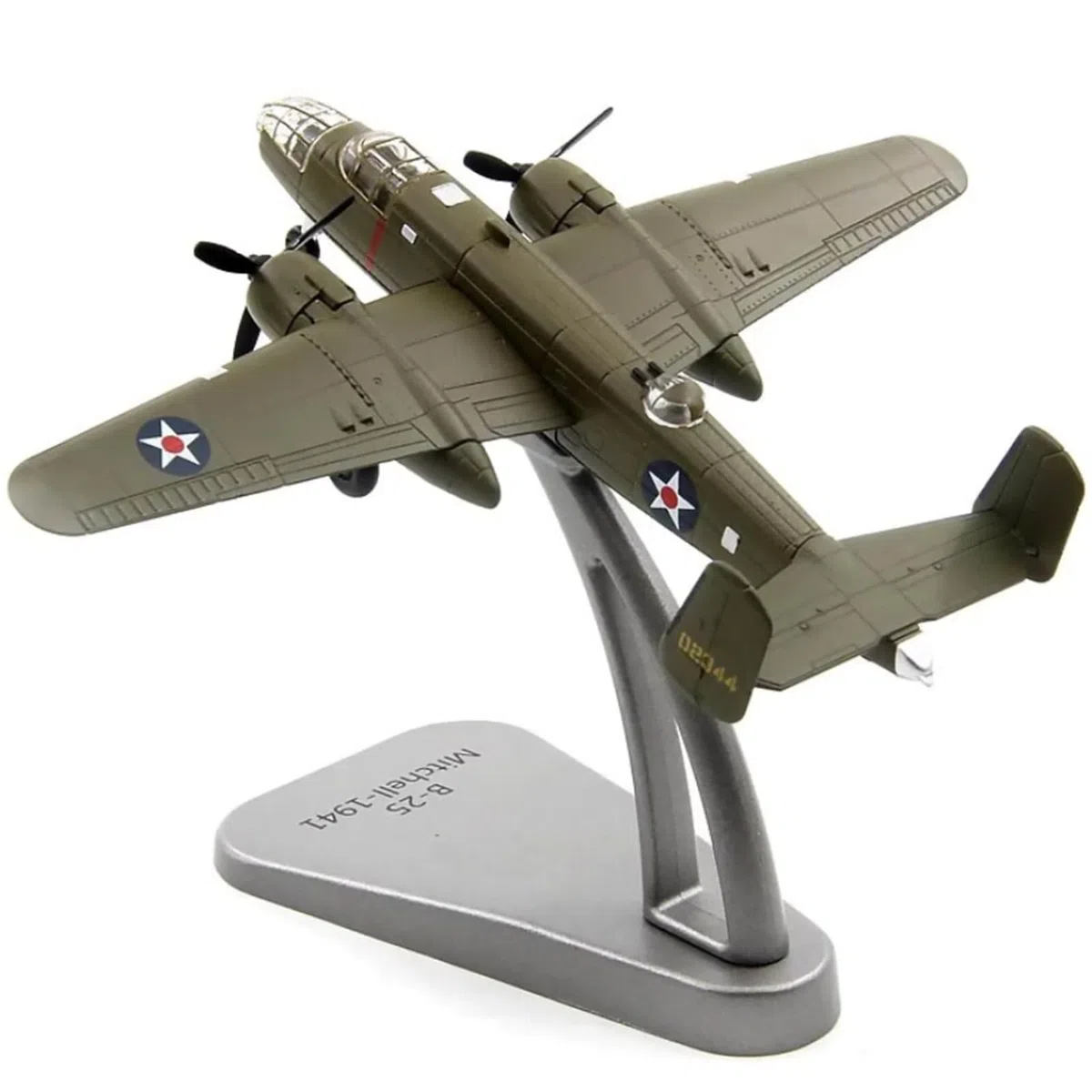 1:144 Modello di aeromobile, Lega B-25 Bomber Mitchell Modello di Aereo Militare Modello di Aereo per Collezione Regalo Display