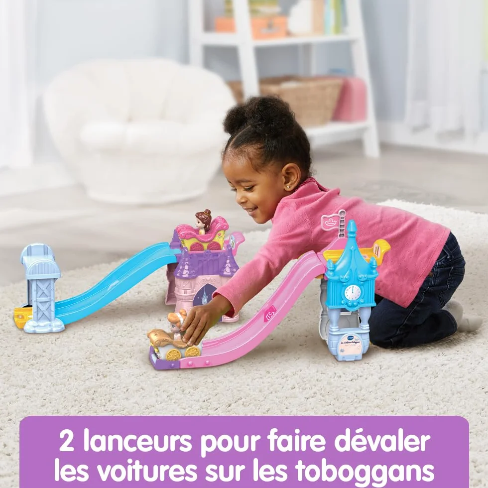 VTECH TUT TUT BOLIDES DISNEY PRINCESSES - CHÂTEAU - TOBOGGAN ENCHANTÉ (+ LE CARROSSE MARIAGE ENCHANTÉ DE CENDRILLON)